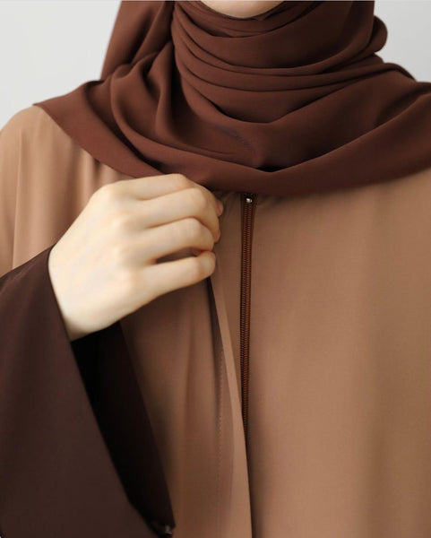 Georgette Full Abaya With stoller