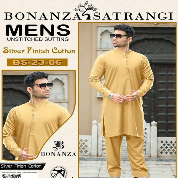 Bonanza Satrangi Unstitched cotton plain suit