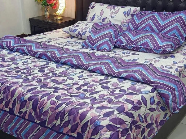 Comforter Set Stylish 7pcs cotton Salonica printed