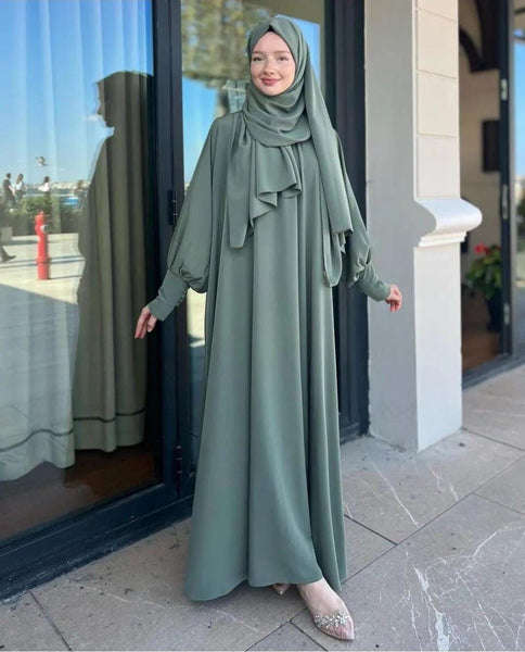 Georgette Full abaya with Stoller