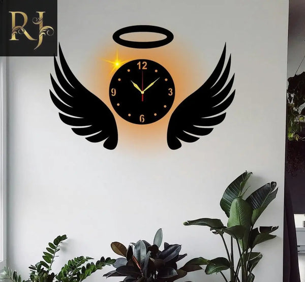 12 - Hour Display Analogue Clock With Light - RJ Kollection 1440.00 clock RJ Kollection 