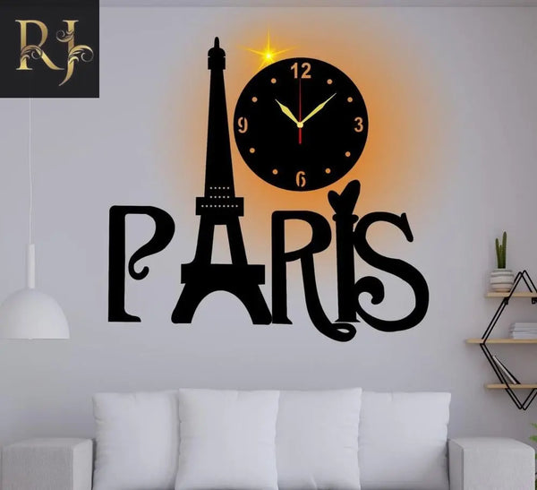 12 - Hour Display Analogue Clock With Light - RJ Kollection 1440.00 clock RJ Kollection 