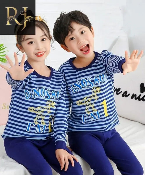 2 pcs stitched jersey printed pajama and shirt RJ Kollection