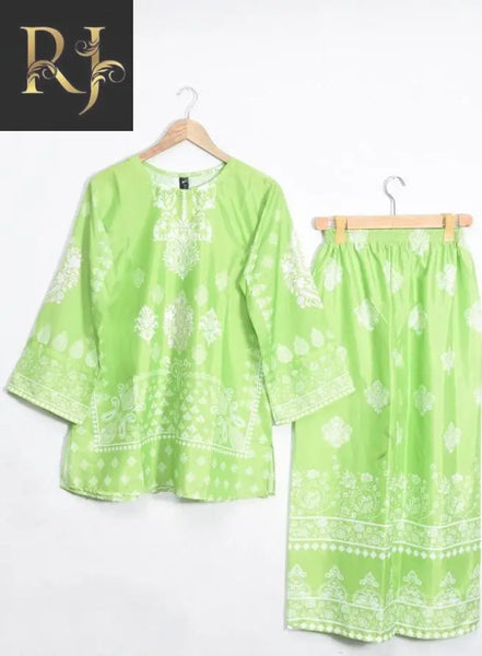 2 pcs stitched lawn suit RJ Kollection