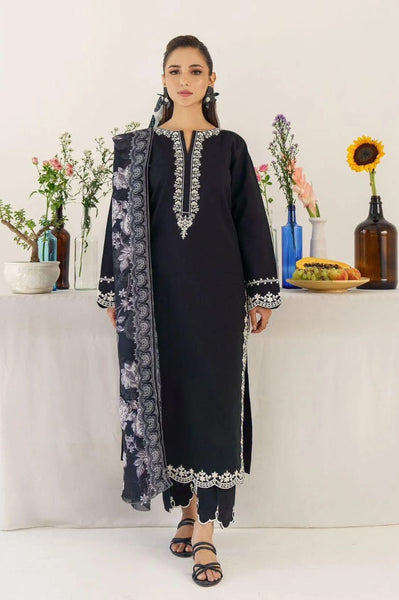 3 Pc's women's unstitched embroided suit