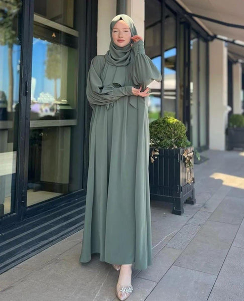 Georgette Full abaya with Stoller