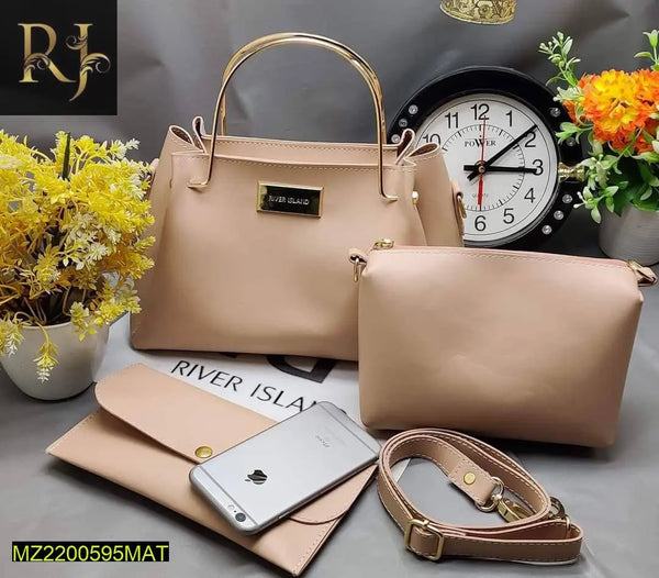 3 Pcs Ladies Premium Quality Hand Bag - RJ Kollection 2500.00  RJ Kollection 