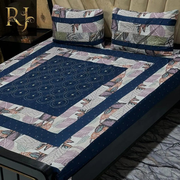 3 pcs double size bedsheet RJ Kollection