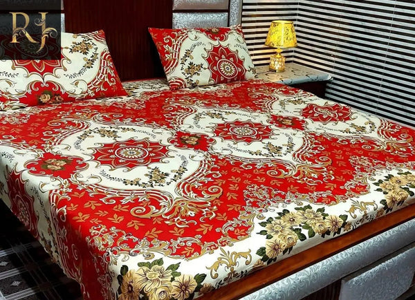 3D Cotton King Size Bed Sheet - RJ Kollection 1599.00  RJ Kollection 