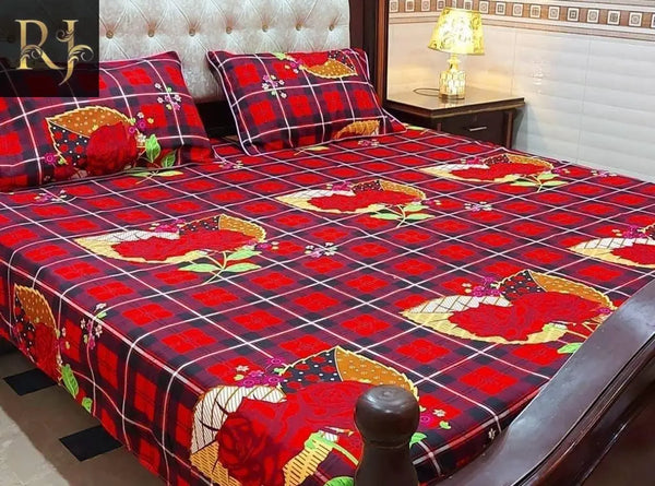 3D Cotton King Size Bedsheet - RJ Kollection 1599.00  RJ Kollection 