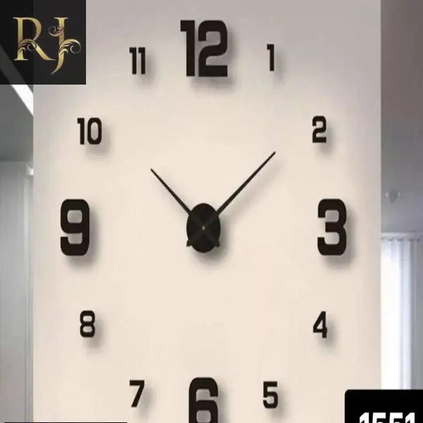 3D Quartz Wall Clock: A Stunning & Modern Way to Tell Time - RJ Kollection 1199.00  RJ Kollection 