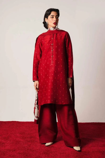 3 Pc's women's unstitched embroided suit