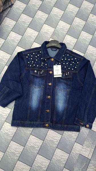 Chic ice blue Denim Jacket for Women