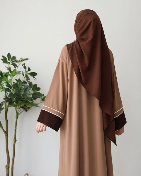 Georgette Full Abaya With stoller