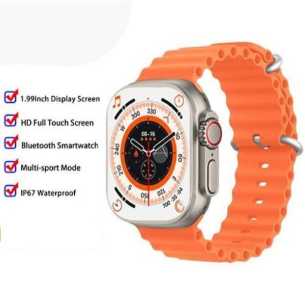 Watch S8 Ultra Latest Bluetooth Calling Series 8 AMOLED High Resolution with All Sports Features & Health Tracker,Wireless Charging Battery, Bluetooth Unisex Smart Watch
