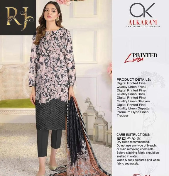 Al Karam Women Unstitched - RJ Kollection 2999.00  RJ Kollection 