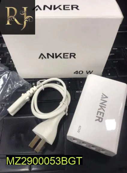 Anker 40W Charger: Empower Your Devices with High-Speed Charging, & Advanced PowerIQ Technology for Efficient & Reliable Performance - RJ Kollection 999.00  RJ Kollection 