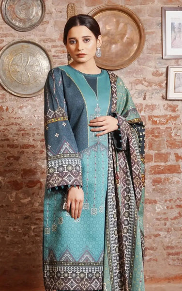 Aqua Stylish Design & Self-Printed Women’s Unstitched 3-Piece Lawn Suit - RJ Kollection 2730.00  RJ Kollection 