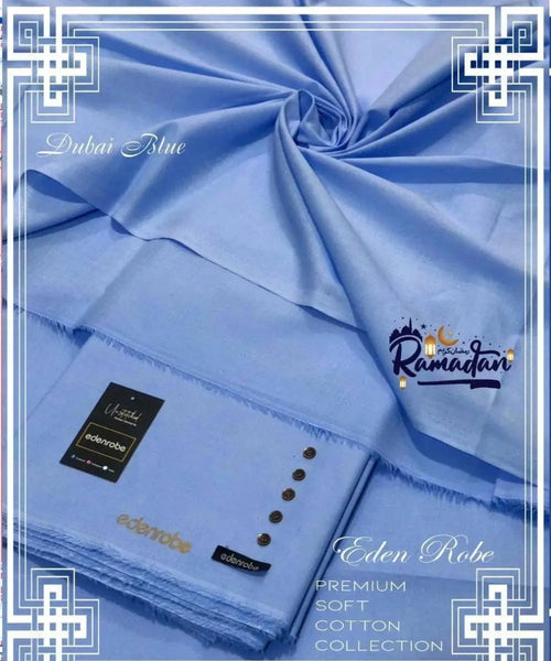 Blue Men's Unstitched Suit For Men Clothing by Edenrobe r - RJ Kollection 2450.00  RJ Kollection 