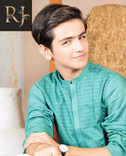 Boys Cotton Embroided Kurta RJ Kollection