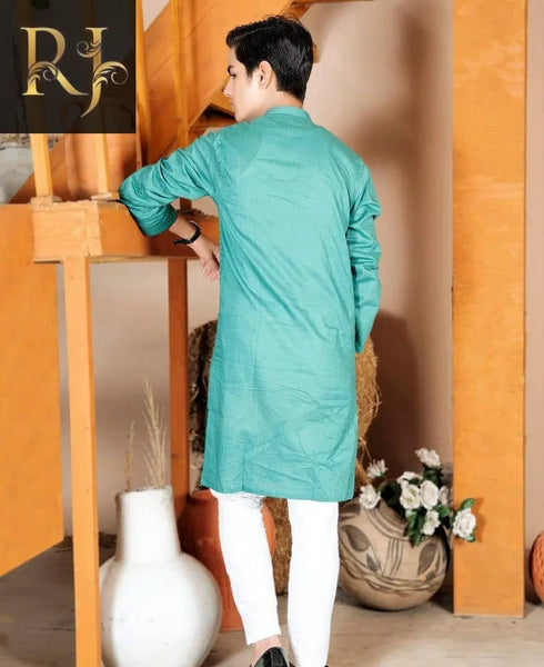 Boys Cotton Embroided Kurta RJ Kollection