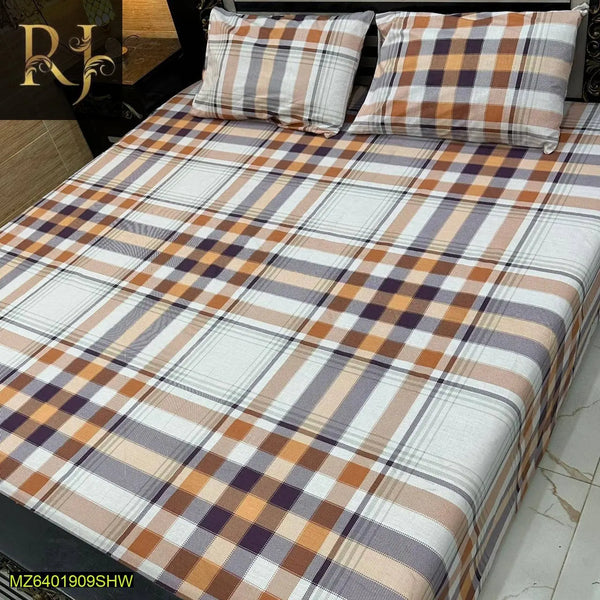 Cotton Bedsheet 3 Piece - RJ Kollection 1899.00  RJ Kollection 