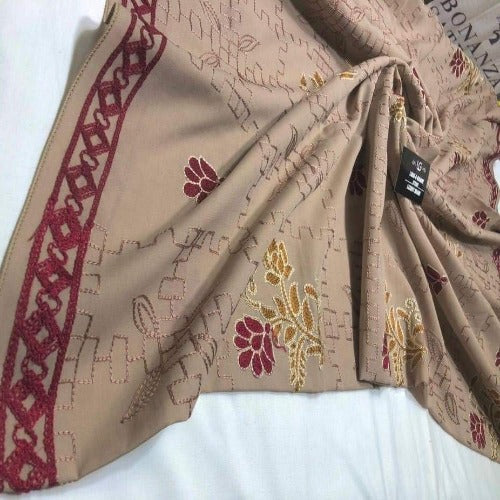Women's Lawn Embroidery Shawls - Unveil Timeless Elegance and Comfort!