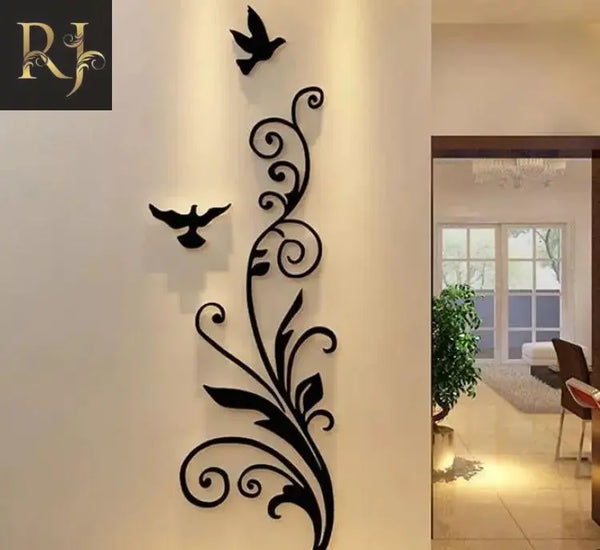 Family and Bird Design Wall stickers RJ Kollection