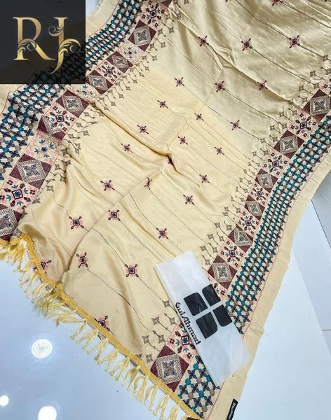 Gul Ahmed Karandi Embroidered Shawl – Embrace Winter Elegance with Exquisite Detailing - RJ Kollection 2999.00  RJ Kollection 