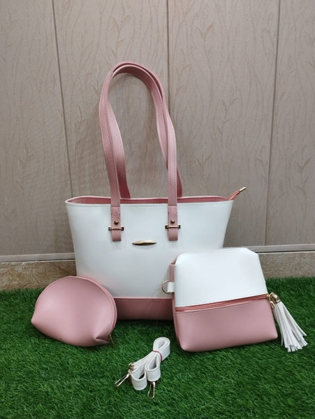 3 pcs bag set with long strap