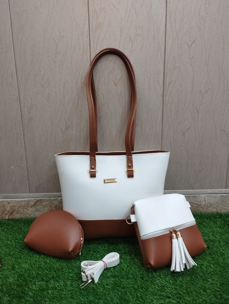 3 pcs bag set with long strap