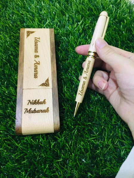 Customized wooden pen and box deal