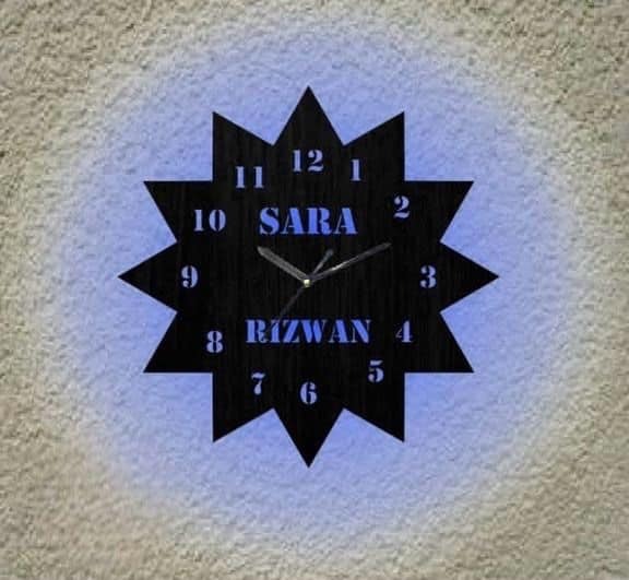 Customized Stylish MDF wall clock