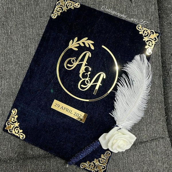 Customized Nikkah Booklet with Pen