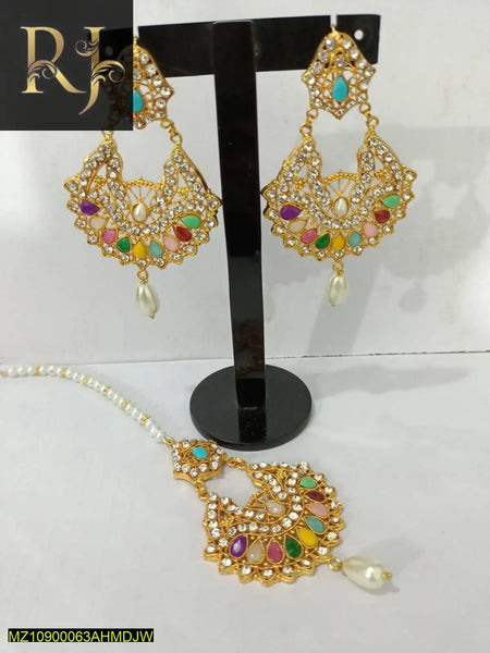 Jhumka Bali & Bindya Set - RJ Kollection 850.00  RJ Kollection 