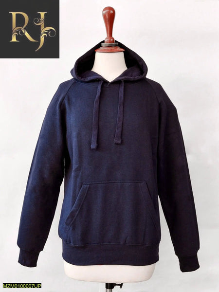 Men Solid Hoodie Dark Blue - RJ Kollection 1999.00  RJ Kollection 