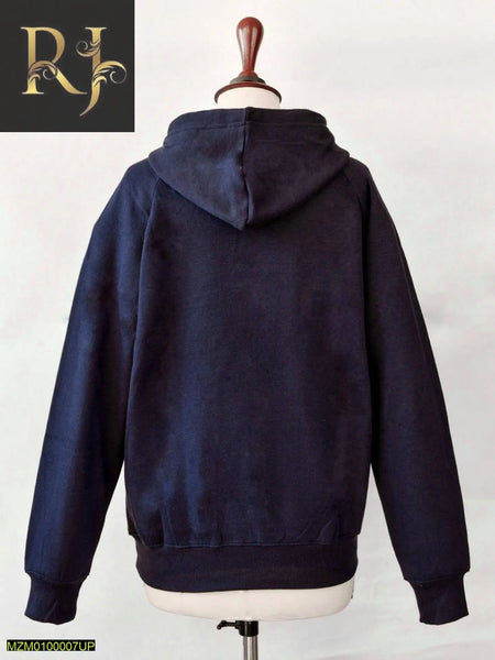 Men Solid Hoodie Dark Blue - RJ Kollection 1999.00  RJ Kollection 