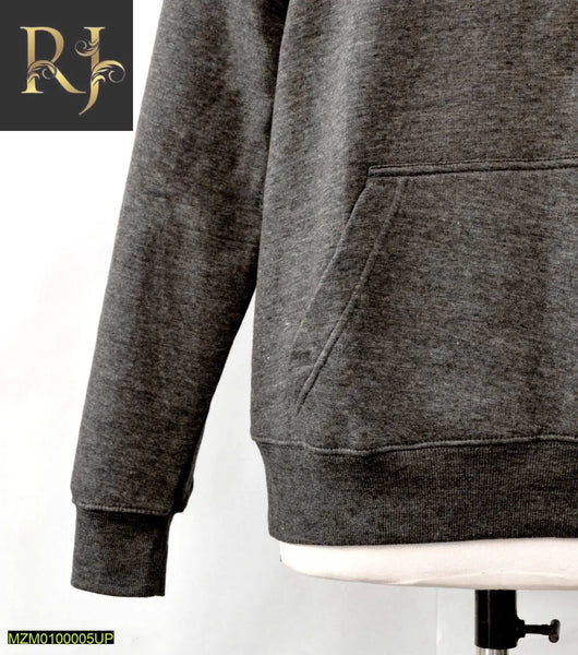 Men Solid Hoodie Grey - RJ Kollection 1999.00  RJ Kollection 