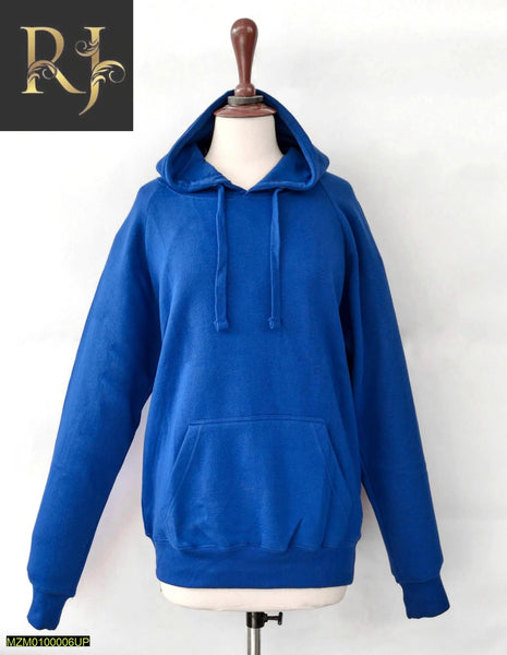 Men Solid Hoodie Royal Blue - RJ Kollection 1999.00  RJ Kollection 