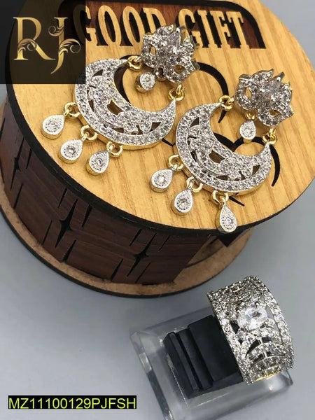 Pairs Of Earrings With Ring - RJ Kollection 1899.00  RJ Kollection 