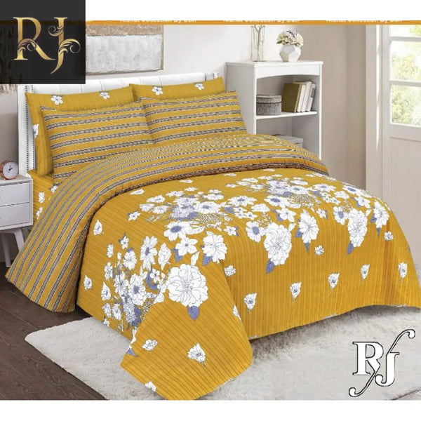 RJ Pure Cotton High Quality King Size Bed Sheets & Two Pillow Cover RJ#151 - RJ Kollection 2150.00 Bed Sheets RJ Brand 