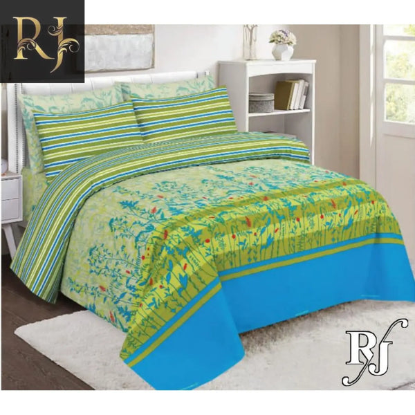 RJ Pure Cotton High Quality King Size Bed Sheets & Two Pillow Cover RJ#155 - RJ Kollection 2150.00 Bed Sheets RJ Brand 