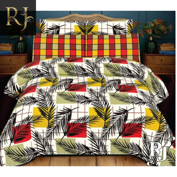 RJ Pure Cotton High Quality King Size Bed Sheets & Two Pillow Cover RJ#4929 - RJ Kollection 2150.00 Bed Sheets RJ Brand 