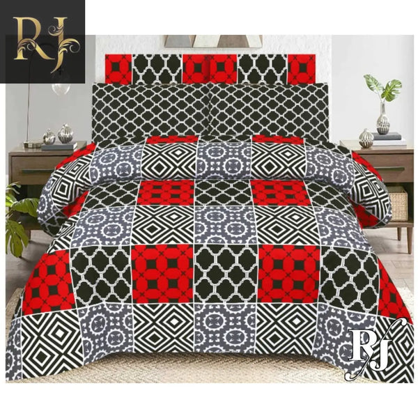 RJ Pure Cotton High Quality King Size Bed Sheets & Two Pillow Cover RJ#811 - RJ Kollection 2150.00 Bed Sheets RJ Brand 