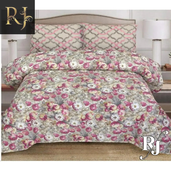 RJ Pure Cotton High Quality King Size Bed Sheets & Two Pillow Cover RJ#142 - RJ Kollection 2150.00 Bed Sheets RJ Brand 