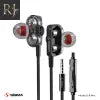 Sigma S11 Pro Double Decker Stereo In-Ear Wired Earphones with Mic - Elevate Your Sound Experience - RJ Kollection 999.00  RJ Kollection 