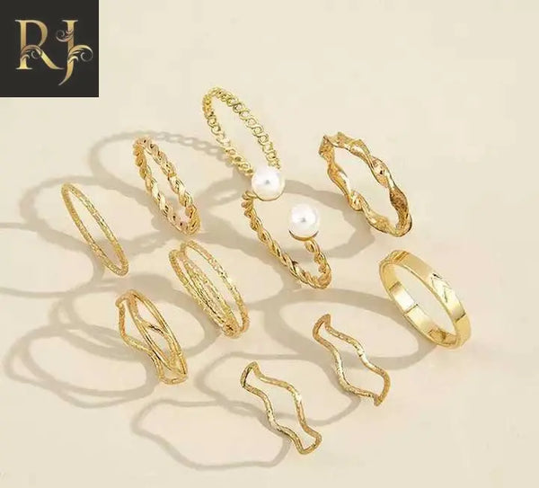 10 Pcs Rings Golden / Silver - RJ Kollection 850.00  RJ Kollection Golden