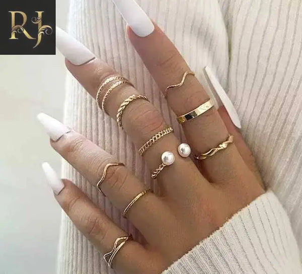 10 Pcs Rings Golden / Silver - RJ Kollection 850.00  RJ Kollection 