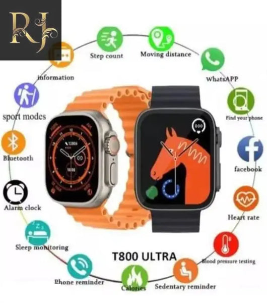 Watch S8 Ultra Latest Bluetooth Calling Series 8 AMOLED High Resolution with All Sports Features & Health Tracker,Wireless Charging Battery, Bluetooth Unisex Smart Watch - RJ Kollection 2499.00 Smart Watch RJ 