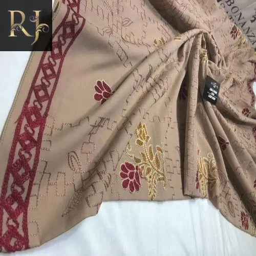 Women's Lawn Embroidery Shawls - Unveil Timeless Elegance and Comfort! - RJ Kollection 2299.00  RJ Kollection 